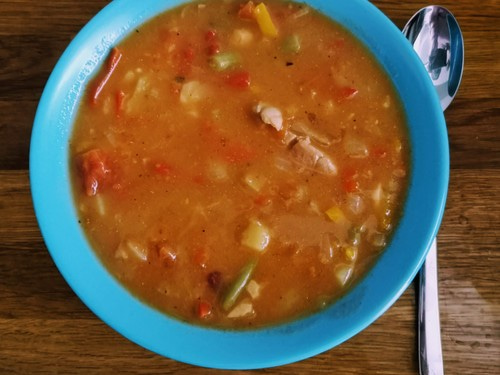Zupa węgierska z polędwiczką wieprzową
