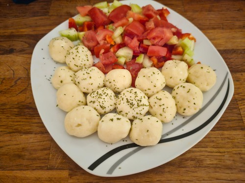 Twarogowe kluski a la śląskie